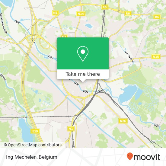 Ing Mechelen map