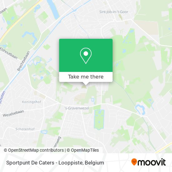 Sportpunt De Caters - Looppiste map