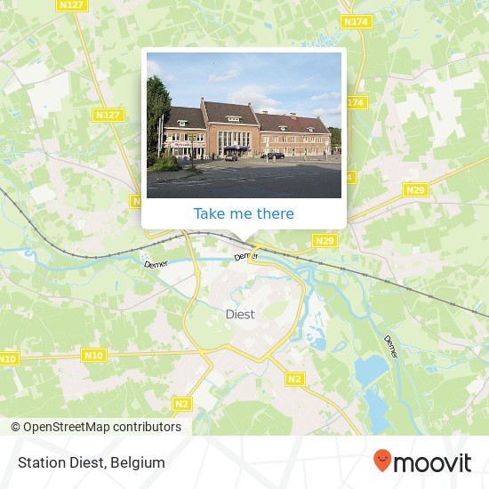 Station Diest map