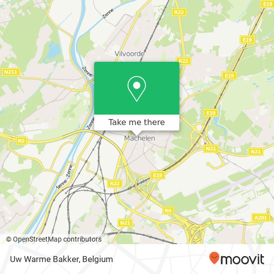 Uw Warme Bakker map