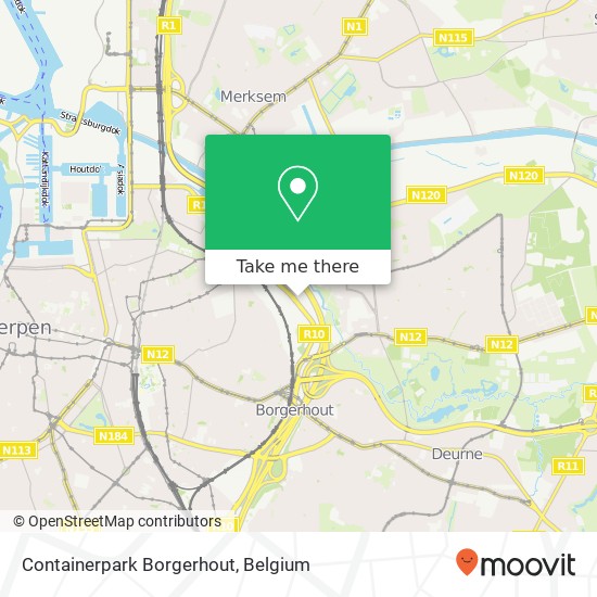 Containerpark Borgerhout map