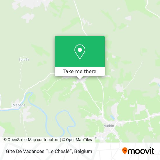Gîte De Vacances ""Le Cheslé"" map