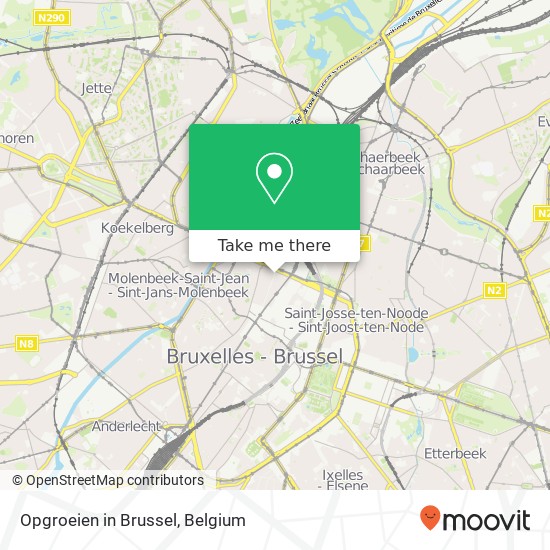 Opgroeien in Brussel map