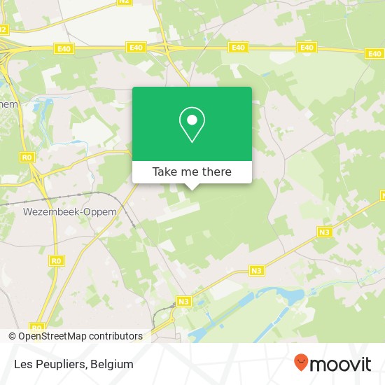 Les Peupliers map