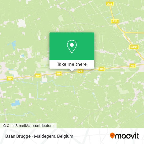 Baan Brugge - Maldegem map