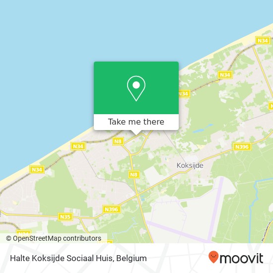 Halte Koksijde Sociaal Huis map