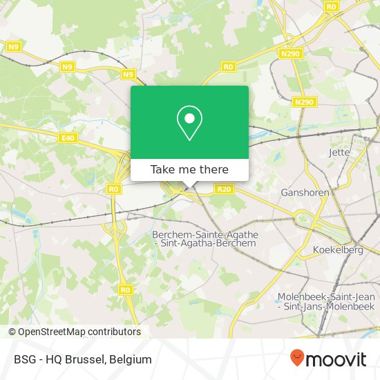 BSG - HQ   Brussel map