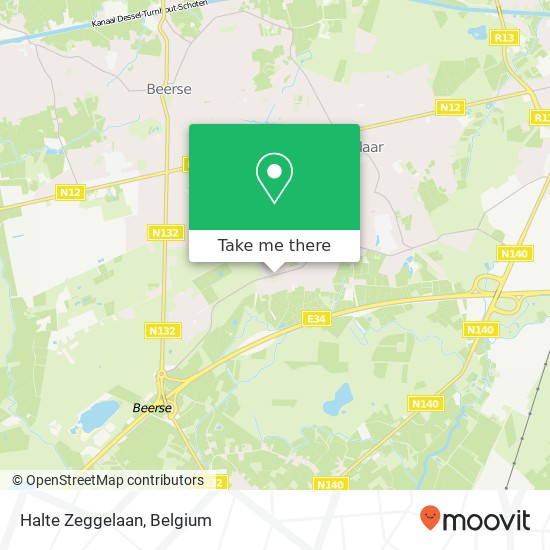 Halte Zeggelaan map