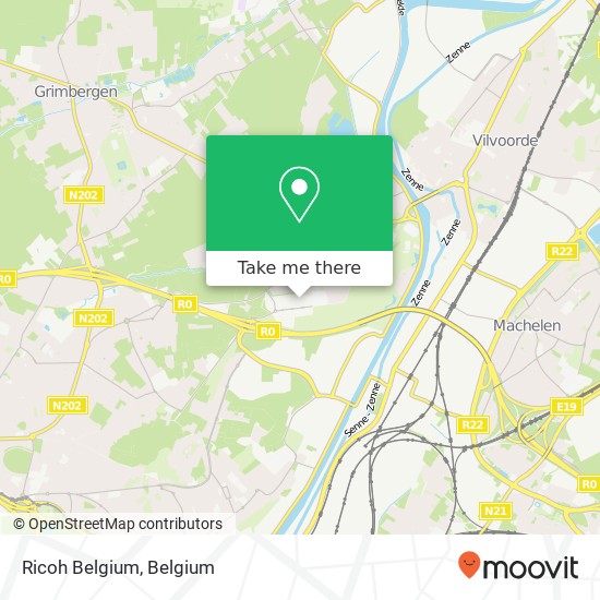 Ricoh Belgium map