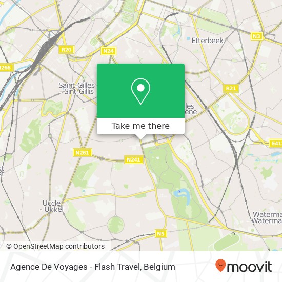 Agence De Voyages - Flash Travel map