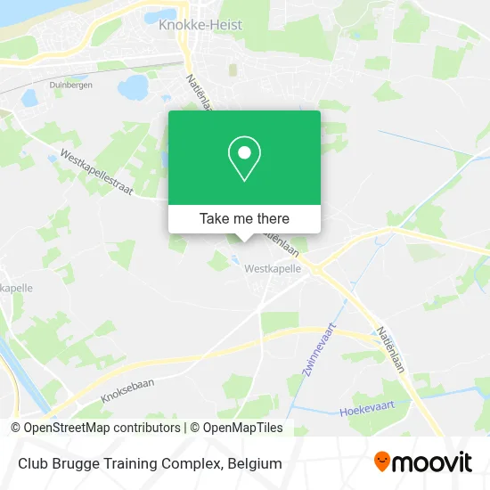 Club Brugge Training Complex map
