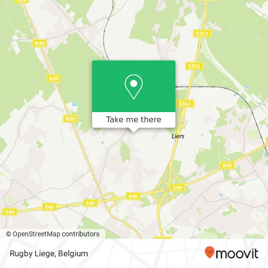 Rugby Liege map