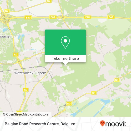 Belgian Road Research Centre map