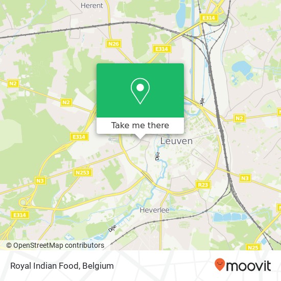 Royal Indian Food map