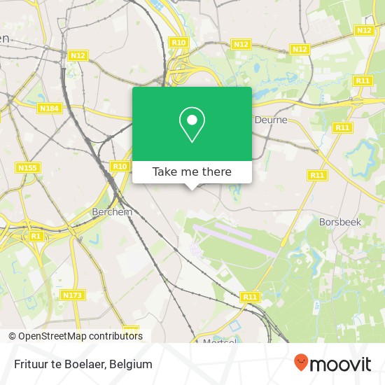 Frituur te Boelaer map