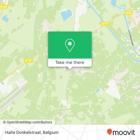 Halte Donkelstraat map