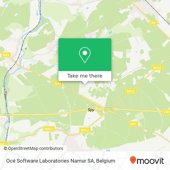 Océ Software Laboratories Namur SA map