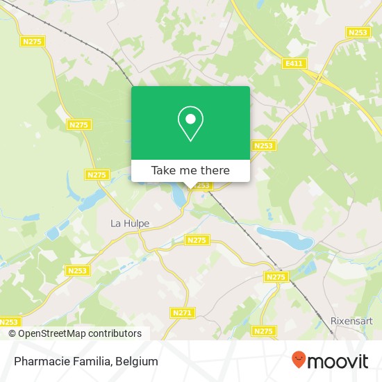 Pharmacie Familia map