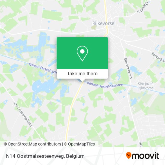 N14 Oostmalsesteenweg map