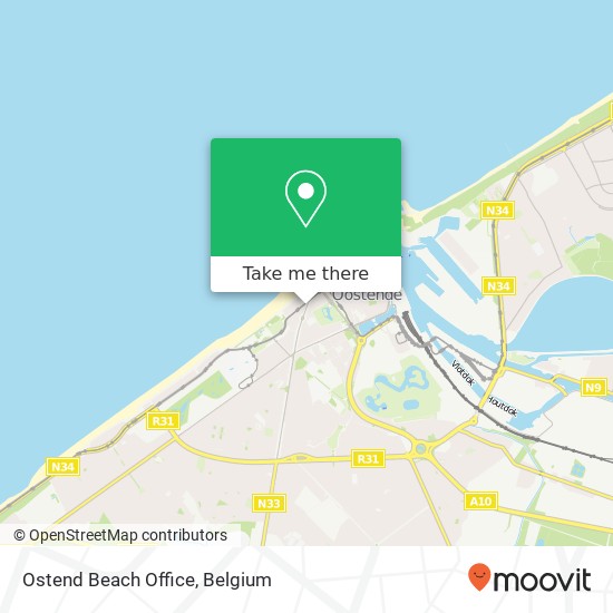 Ostend Beach Office map