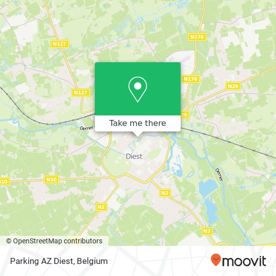 Parking AZ Diest plan