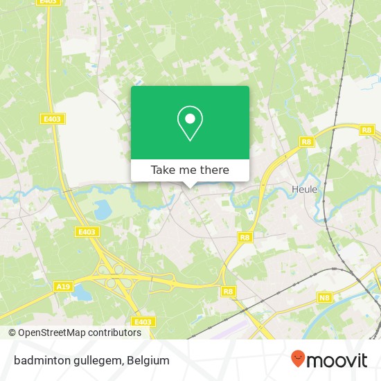 badminton gullegem map