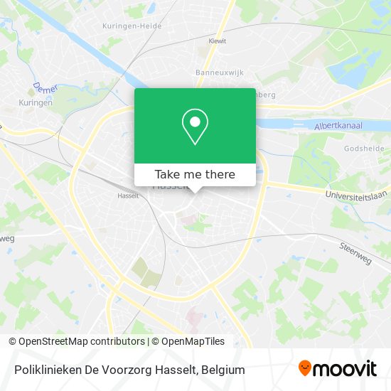 Poliklinieken De Voorzorg Hasselt plan