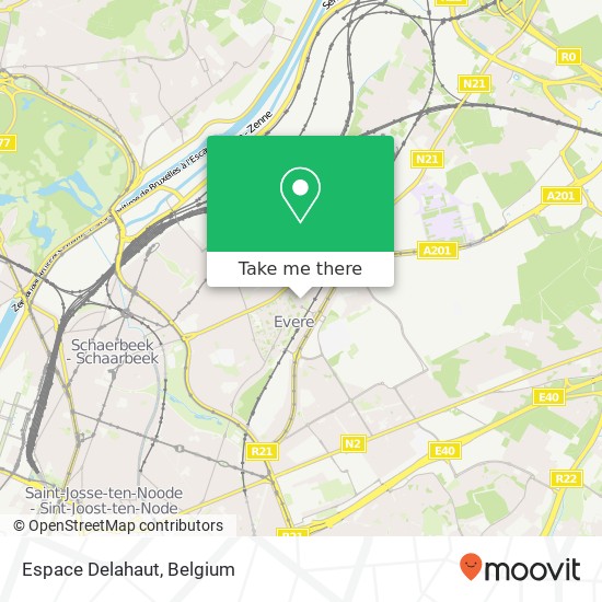 Espace Delahaut map