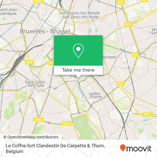 Le Coffre-fort Clandestin De Carpette & Thom map