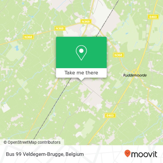 Bus 99 Veldegem-Brugge plan