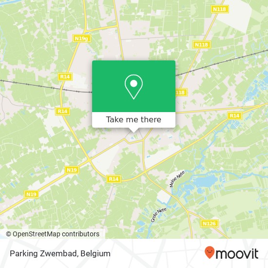 Parking Zwembad map