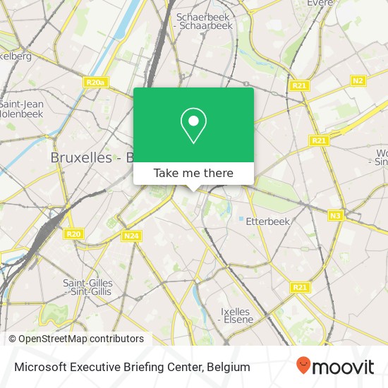 Microsoft Executive Briefing Center map