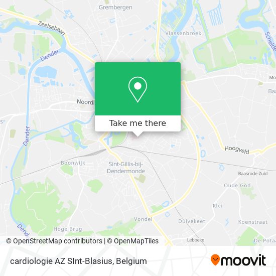 cardiologie AZ SInt-Blasius map