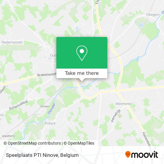 Speelplaats PTI Ninove map