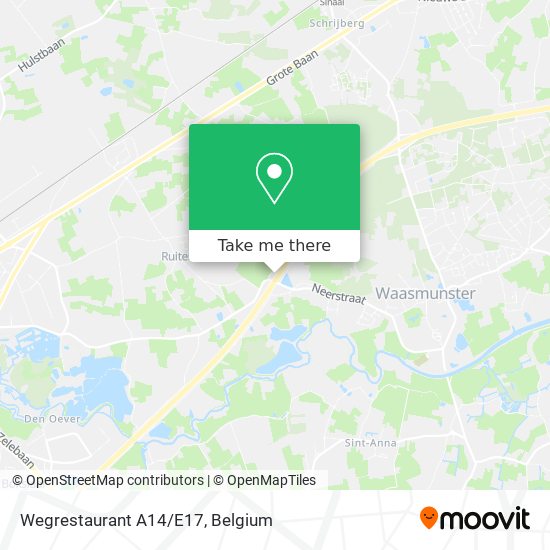 Wegrestaurant A14/E17 map