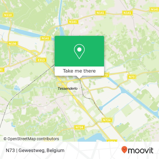 N73 | Gewestweg map