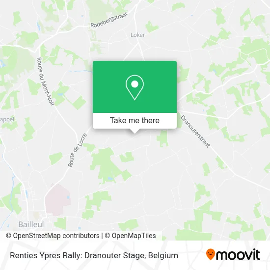 Renties Ypres Rally: Dranouter Stage map