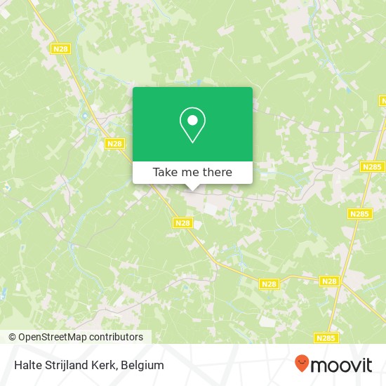 Halte Strijland Kerk map