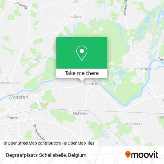 Begraafplaats Schellebelle map
