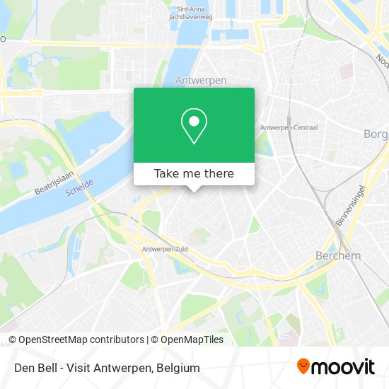 Den Bell - Visit Antwerpen map