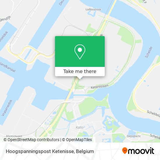 Hoogspanningspost Ketenisse plan