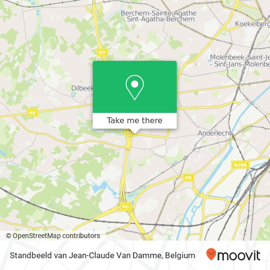 Standbeeld van Jean-Claude Van Damme map