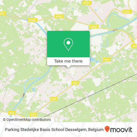 Parking Stedelijke Basis School Desselgem map