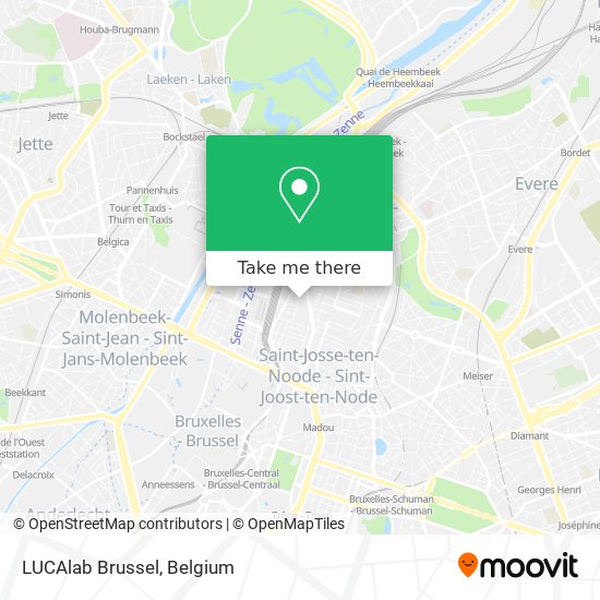 LUCAlab Brussel map