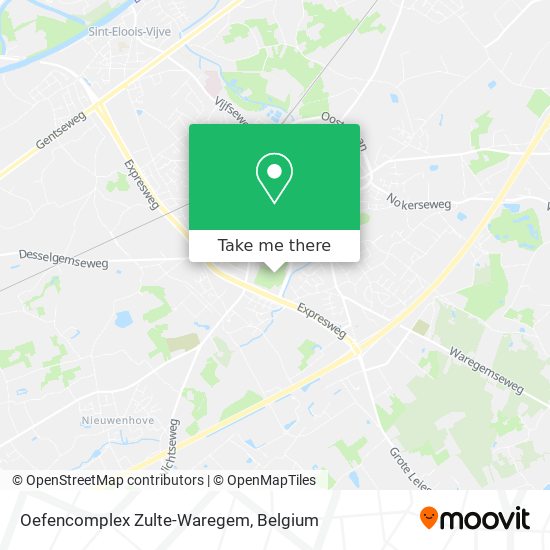 Oefencomplex Zulte-Waregem map
