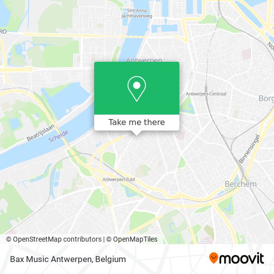 Bax Music Antwerpen map