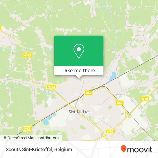 Scouts Sint-Kristoffel map