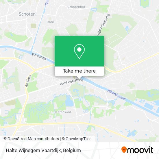 Halte Wijnegem Vaartdijk plan