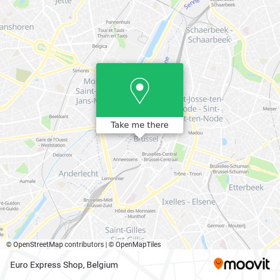 Euro Express Shop map