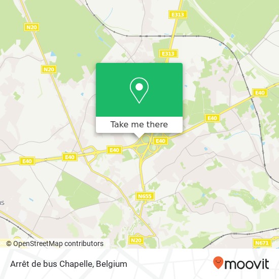 Arrêt de bus Chapelle map